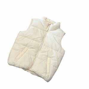 Old Navy Kids Ivory Puffer Vest